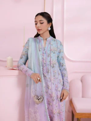 Qalamkar QPrints Embroidered Lawn 2025 | EM-08B