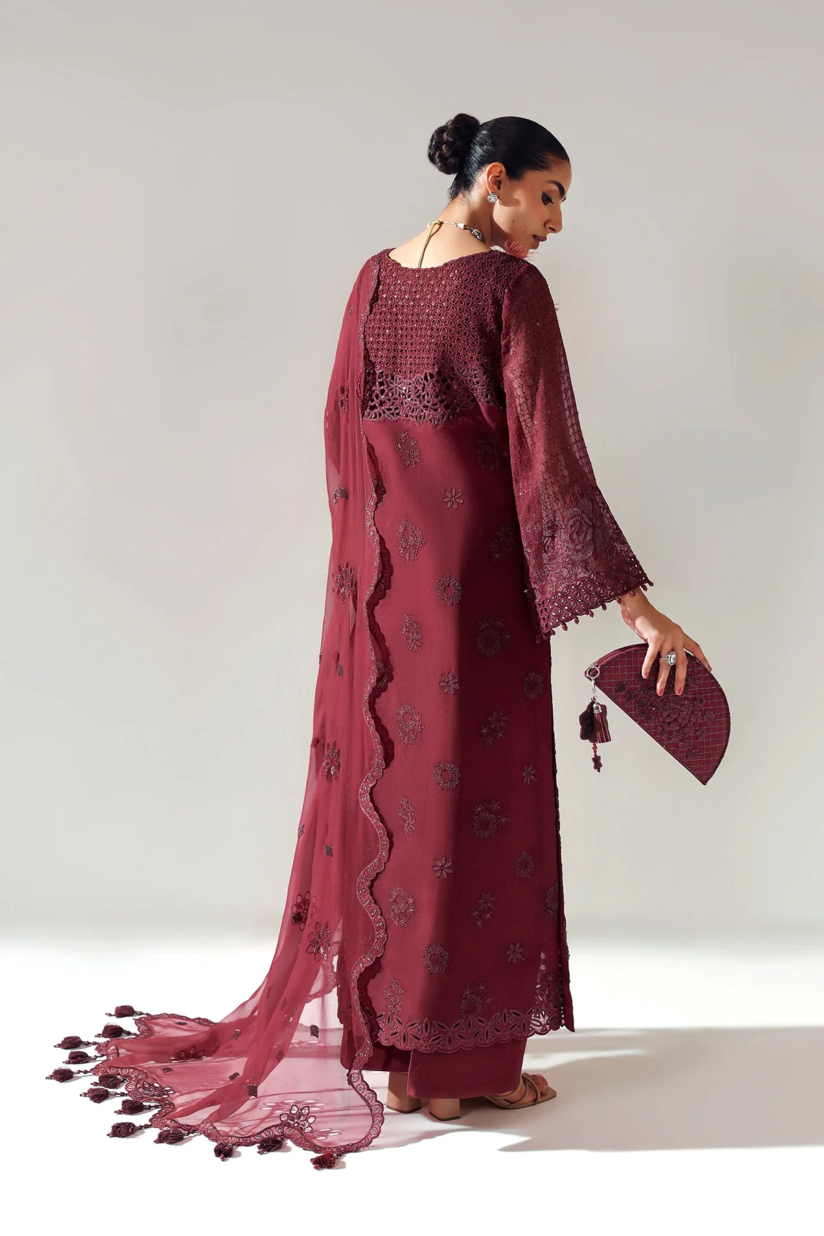Alizeh Aymal Luxury Vol 2 - AF-BCH-2200-RIKA MAROON - Image 5