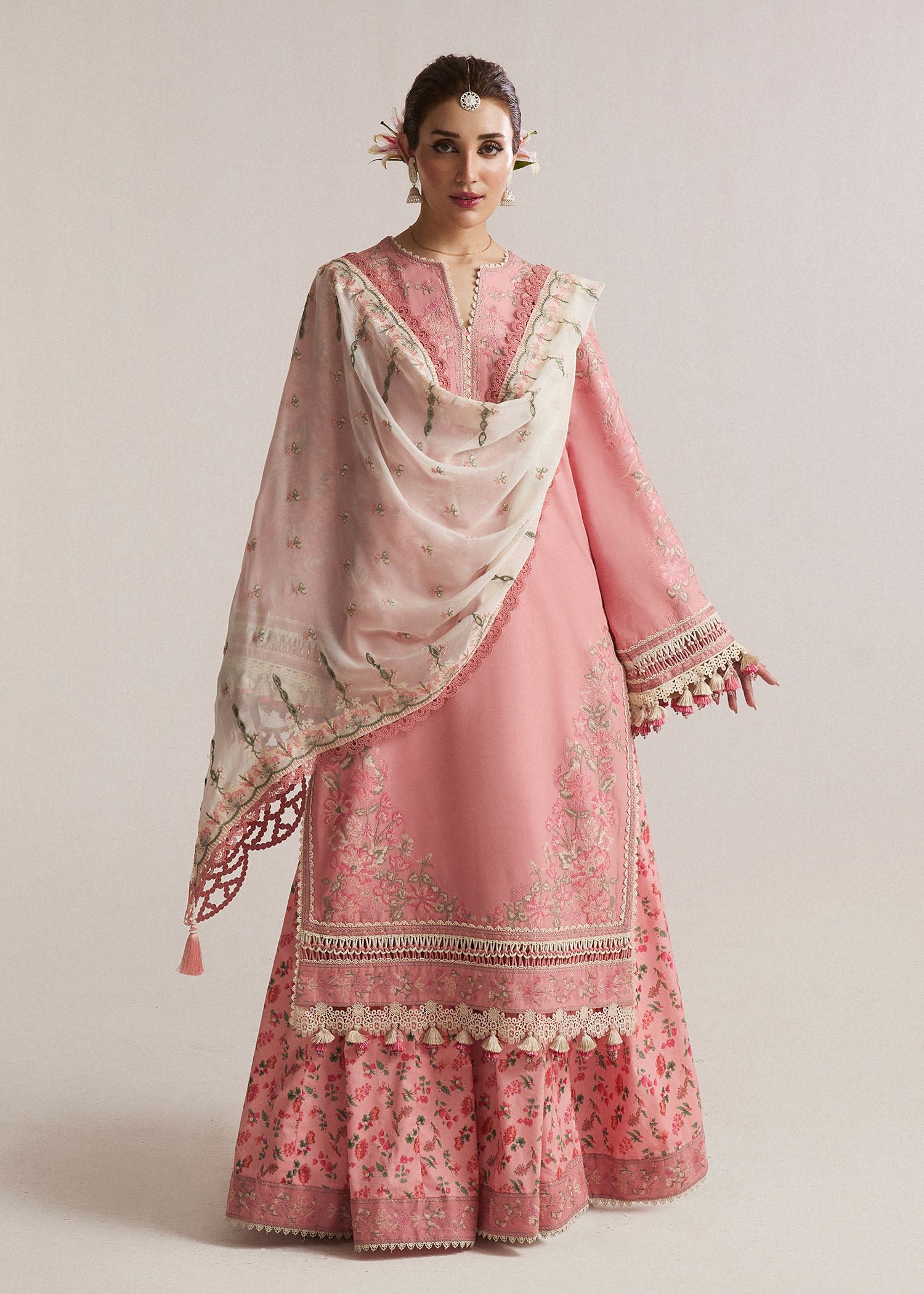 Hussain Rehar SS Lawn Eid Unstitched Collection'24 | Bella - Image 3