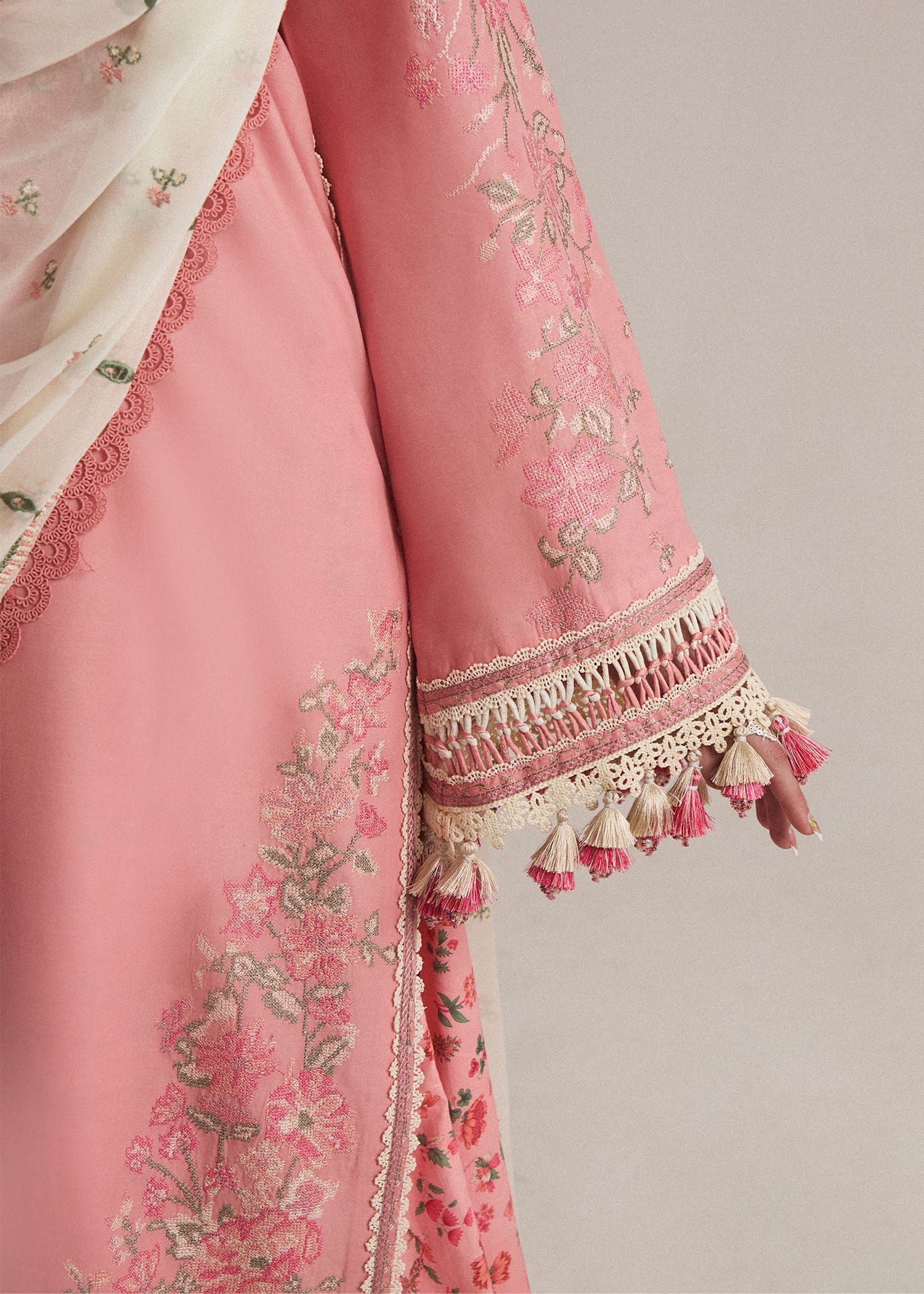 Hussain Rehar SS Lawn Eid Unstitched Collection'24 | Bella - Image 4