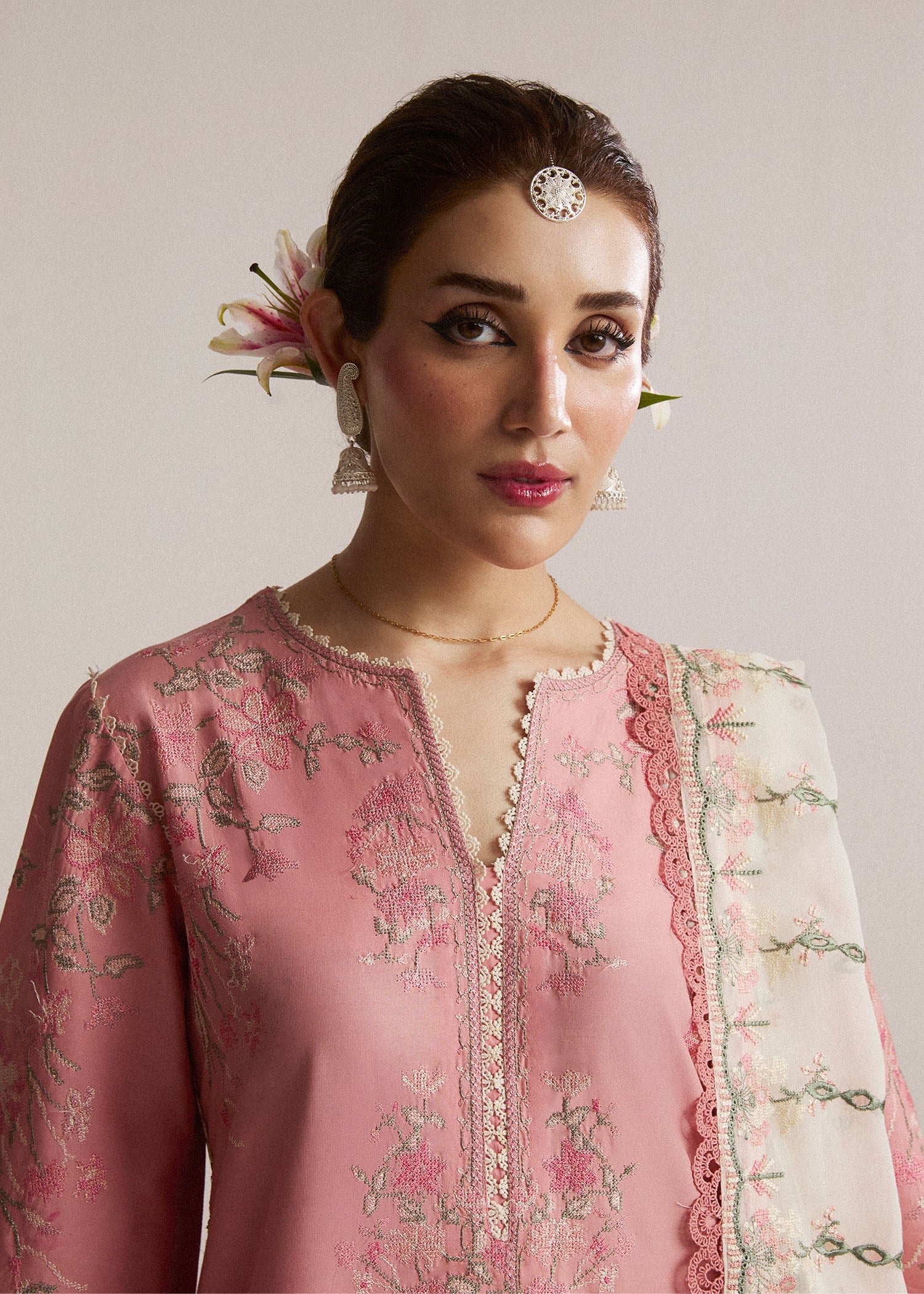 Hussain Rehar SS Lawn Eid Unstitched Collection'24 | Bella - Image 2