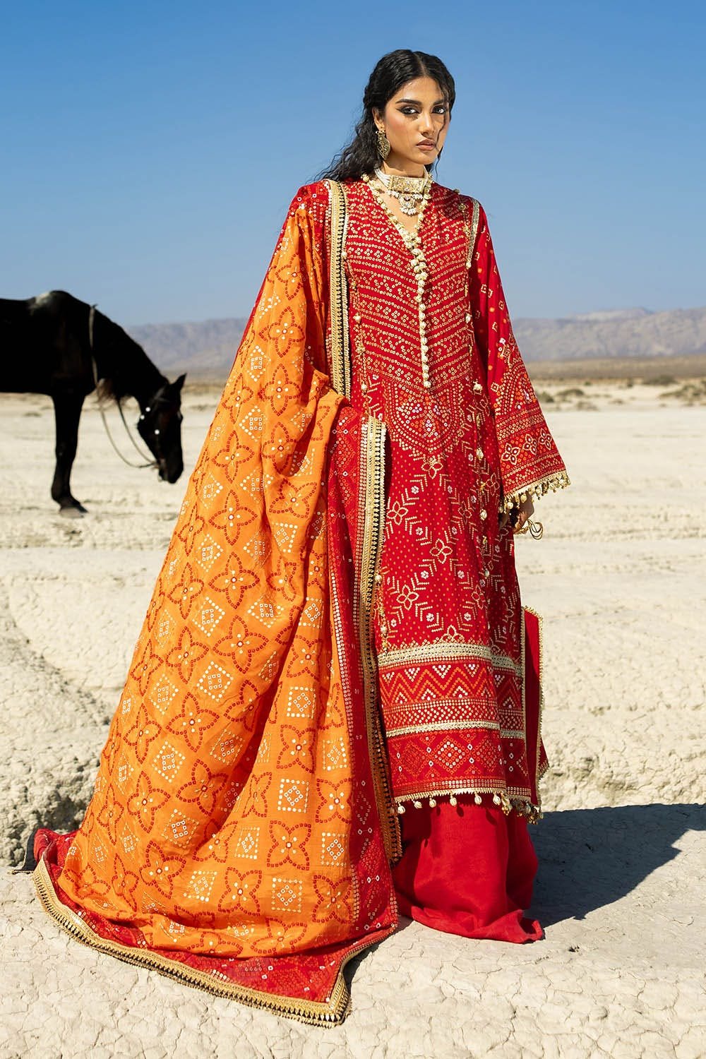Gul Ahmed Chunri Collection 2025 | PRW-42007