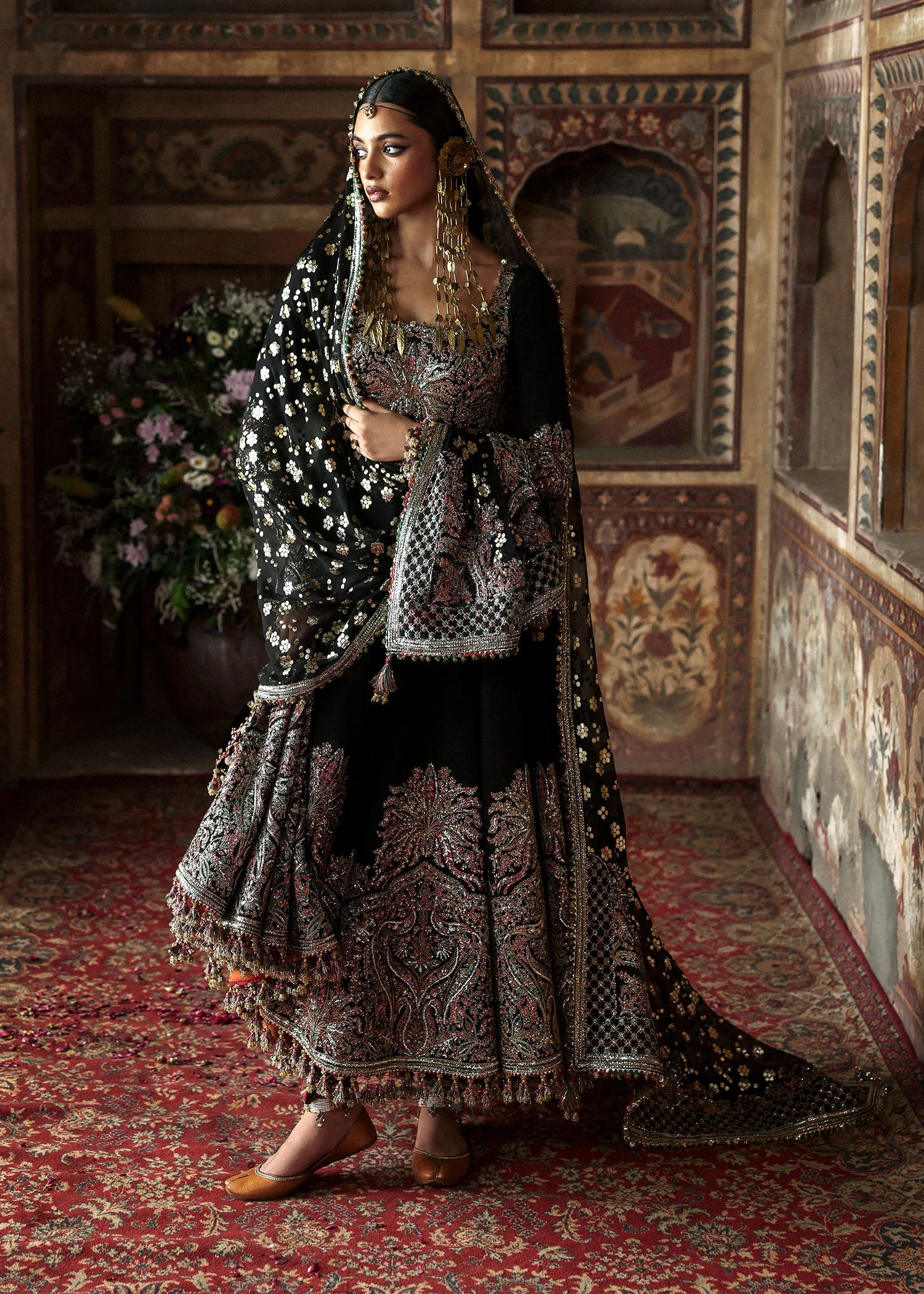 Massarat - Festive Unstitched '25 by Hussain Rehar | Noor Jehan - Image 3