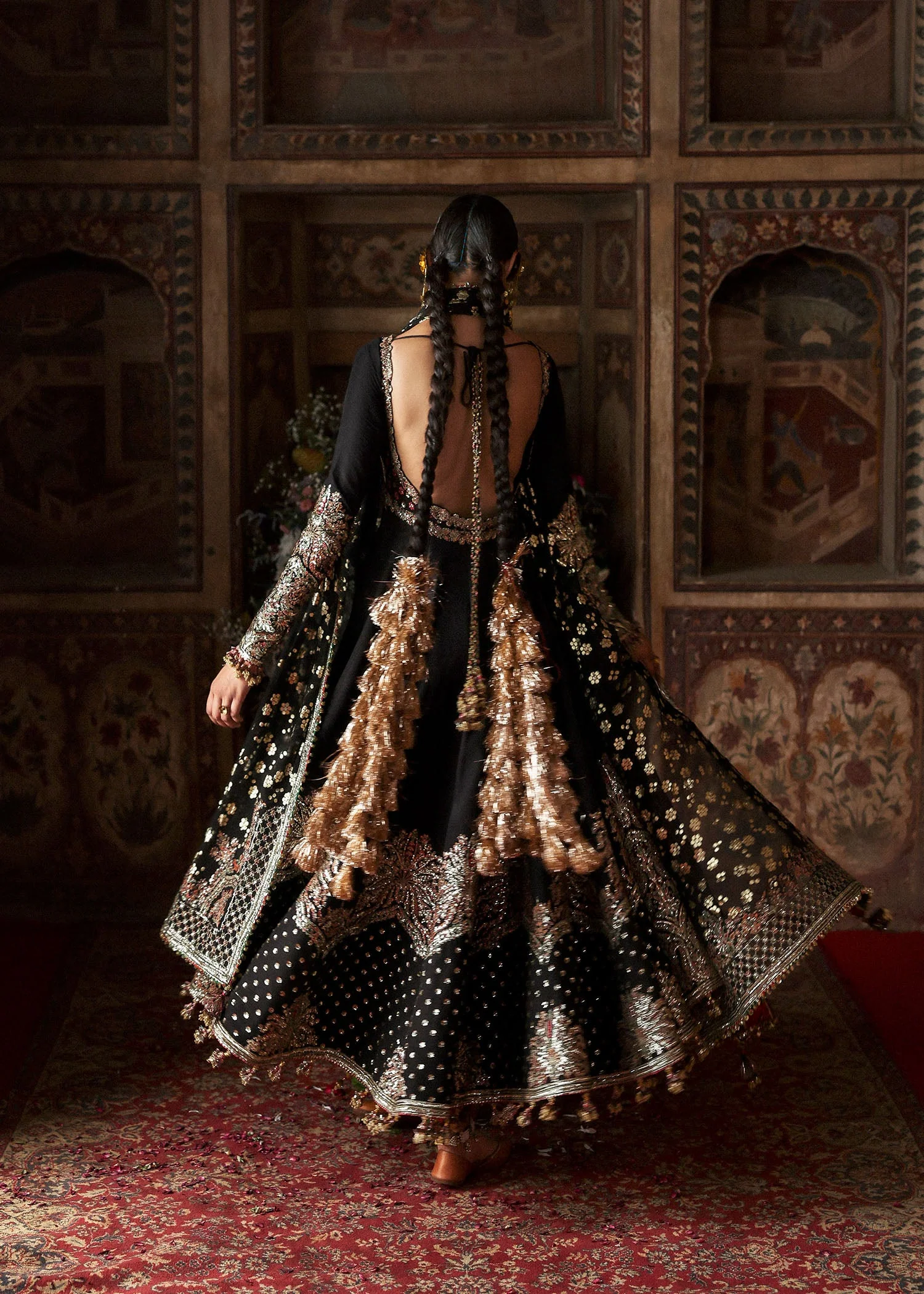 Massarat - Festive Unstitched '25 by Hussain Rehar | Noor Jehan - Image 6