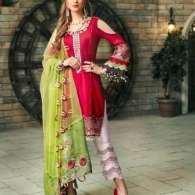 Zara Hayaat Luxury Lawn - SCARLET SS-03